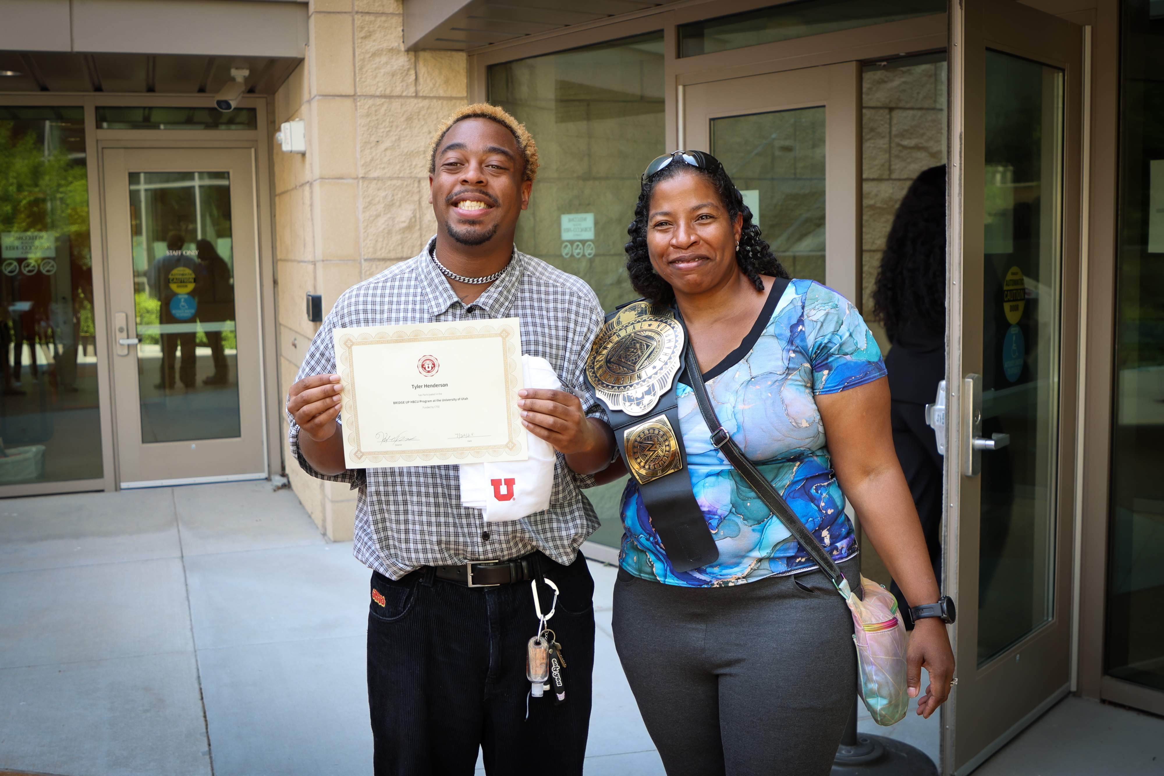 Keke Fairfax with Graduate